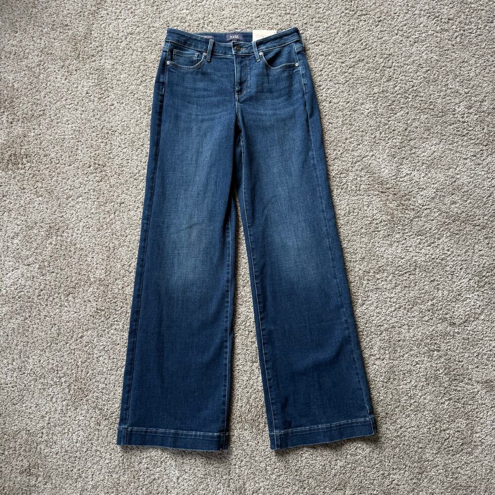 NYJD Teresa Wide Leg Jeans Size 6 - Picture 2 of 7
